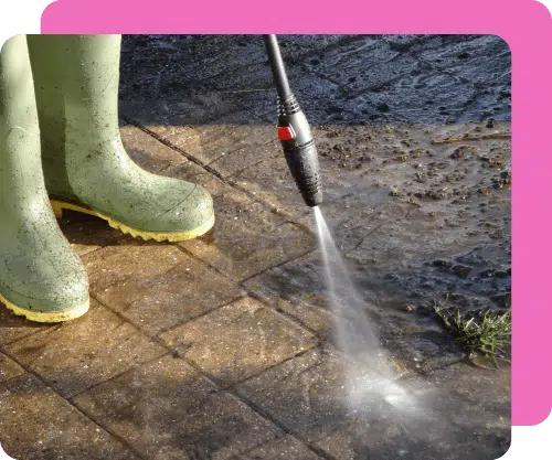 Pressure Washing A Wooden Deck