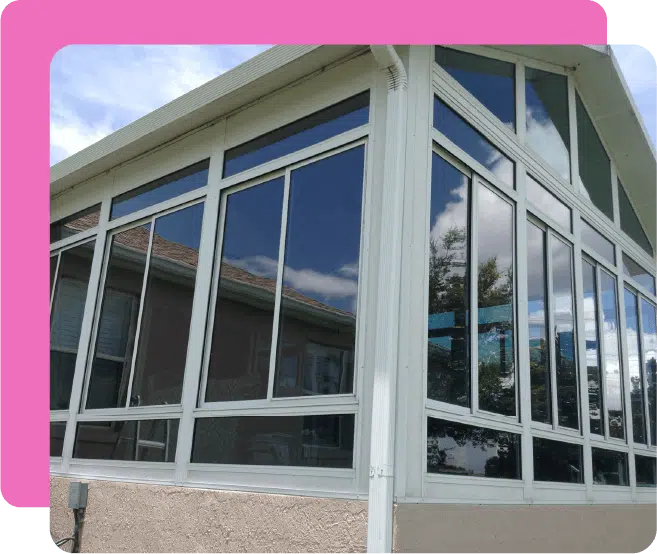 Sparkling Patio Windows Post Window Cleaning in Lee County, FL