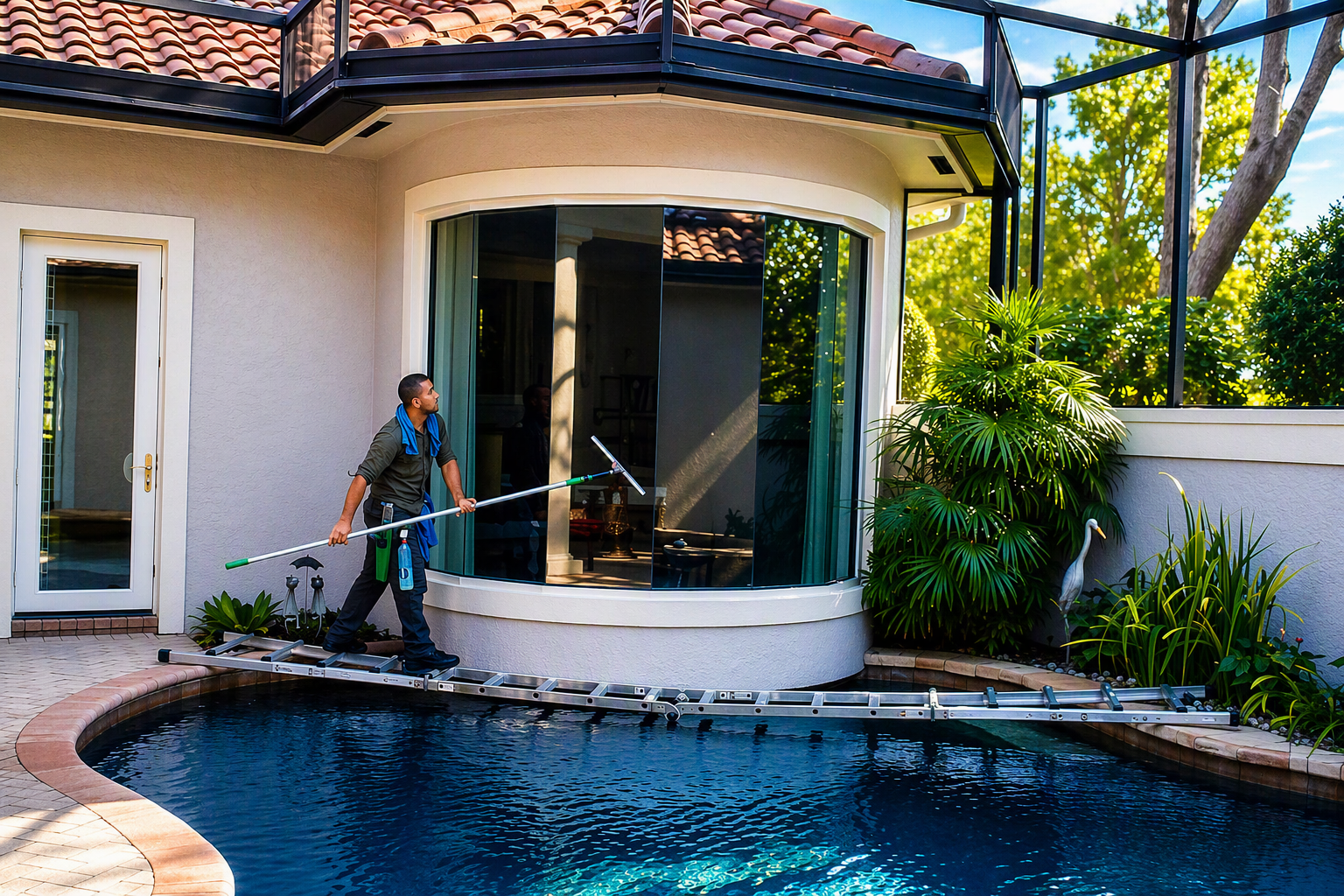 Professional window cleaning service in The Villages, FL by Sabrina's Window Cleaning